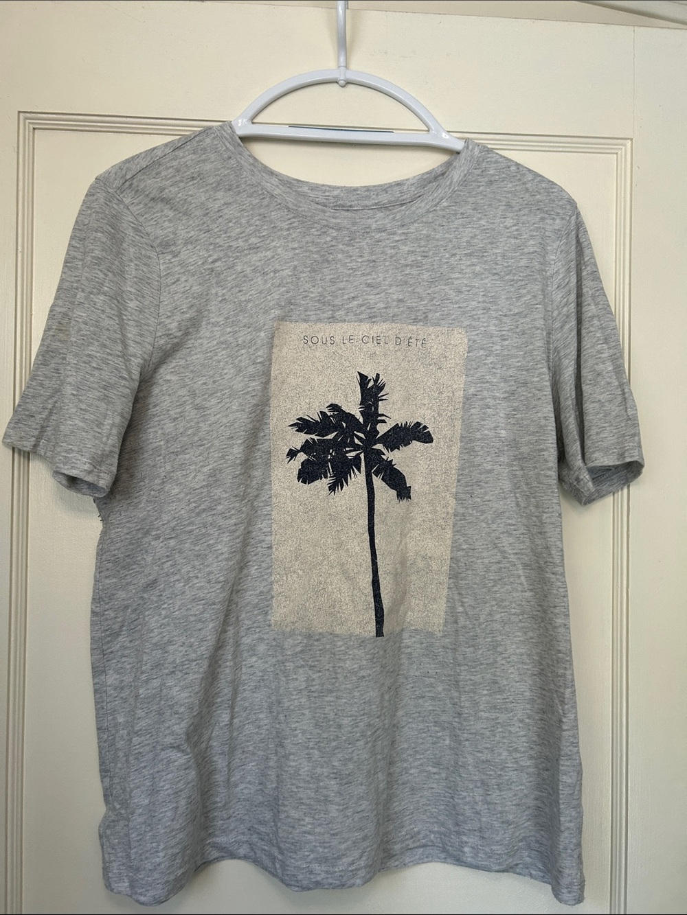 Banana Republic Heather Gray Short-Sleeve Tee